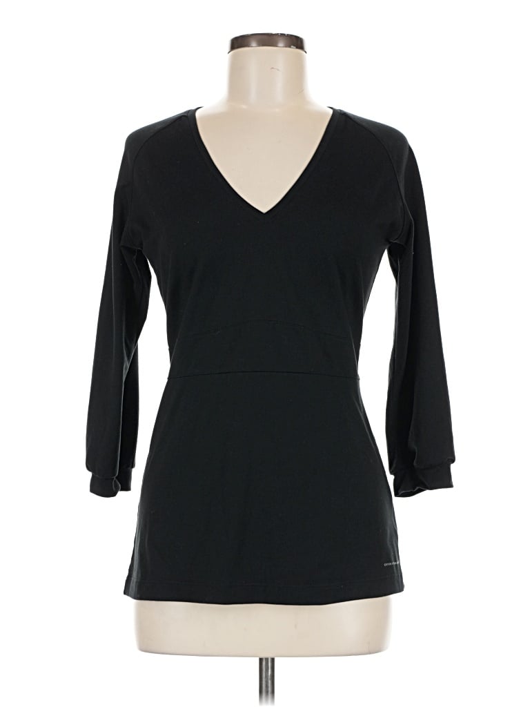 Pre-owned Columbia 3/4 Sleeve T-shirt In Black