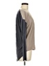 Dolan Color Block Gray Long Sleeve Top Size M - photo 4