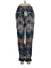 Elevenses Print Blue Casual Pants Size 2 - photo 2