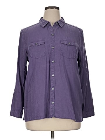 J.Jill 3/4 Sleeve Button-Down Shirt (view 1)