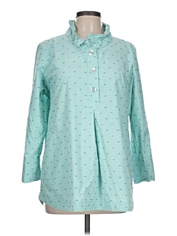 Appleseeds 3/4 Sleeve Button-Down Shirt (view 1)