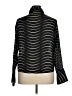 Jaipur 100% Polyester Stripes Black Long Sleeve Blouse Size XL - photo 2