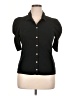 NATION LTD Black 3/4 Sleeve Button-Down Shirt Size XL - photo 1