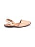PONS 100% Leather Solid Tan Sandals Size 9 - photo 1