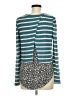 Anthropologie Stripes Teal Pullover Sweater Size M - photo 2