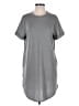 Cherish Solid Gray Casual Dress Size M - photo 1