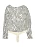 Express Metallic Silver Long Sleeve Top Size L - photo 2