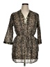 Jaclyn Smith 100% Cotton Brown Kimono Size 16 - photo 1
