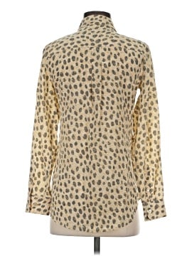 Equipment Long Sleeve Silk Top (view 2)