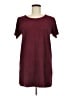 Olivaceous Solid Burgundy Casual Dress Size M - photo 1