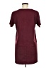 Olivaceous Solid Burgundy Casual Dress Size M - photo 2
