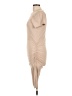 Venus Solid Tan Casual Dress Size L - photo 5