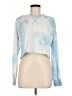 Shein Tie-dye Blue Pullover Sweater Size M - photo 1