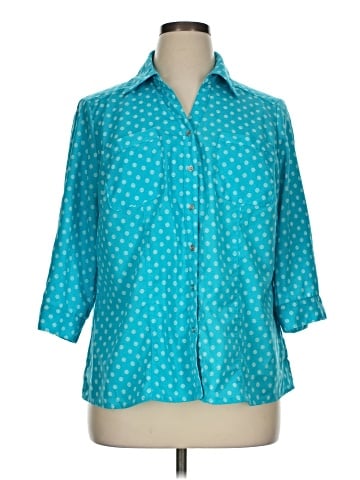 Notations 3/4 Sleeve Blouse (view 1)