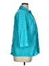 Notations Polka Dots Teal 3/4 Sleeve Blouse Size 1X - photo 4