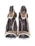 BCBGMAXAZRIA Color Block Silver Tan Heels Size EU 35 1/2 - photo 2