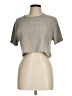 Shein Silver Short Sleeve T-Shirt Size 6 - photo 1