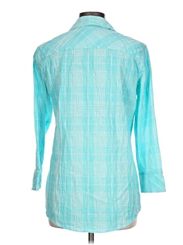 Foxcroft 3/4 Sleeve Button-Down Shirt (view 2)