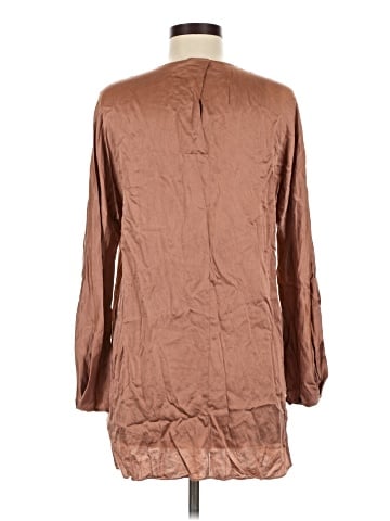 Vince. Long Sleeve Silk Top (view 2)