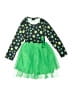 Assorted Brands 100% Polyester Stars Green Dress Size 120 cm / US 6X - photo 1