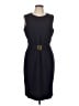 Calvin Klein Solid Black Cocktail Dress Size 12 - photo 1