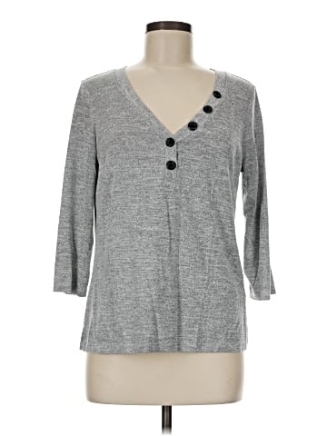 New York & Company 3/4 Sleeve T-Shirt (view 1)