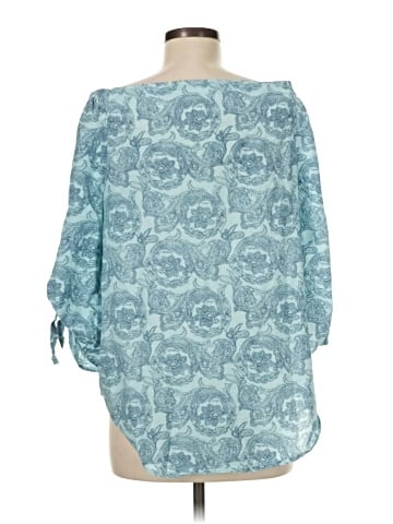 J. McLaughlin 3/4 Sleeve Blouse (view 2)