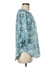 J. McLaughlin Blue 3/4 Sleeve Blouse Size M - photo 4