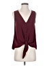 Unbranded Burgundy Sleeveless Blouse Size S - photo 1