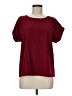 Shein 100% Polyester Burgundy Short Sleeve Top Size 6 - photo 1