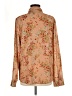 Adore Me 100% Polyester Floral Tan Long Sleeve Blouse Size M - photo 2