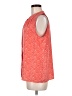 Collective Concepts 100% Polyester Red Sleeveless Blouse Size M - photo 5