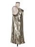 Zara Metallic Silver Cocktail Dress Size M - photo 4