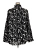 VAVONNE 100% Viscose Black Long Sleeve Blouse Size XXL - photo 2