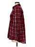 Active 100% Cotton Plaid Red Long Sleeve Button-Down Shirt Size M - photo 5