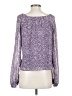 Ann Taylor LOFT 100% Polyester Purple Long Sleeve Blouse Size XS - photo 2
