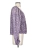 Ann Taylor LOFT 100% Polyester Purple Long Sleeve Blouse Size XS - photo 4