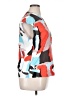 Unbranded Print Blue White Short Sleeve Blouse Size XL - photo 4