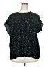 Halogen Stars Green Short Sleeve Blouse Size 2X - photo 1