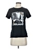 Unbranded 100% Cotton Black Short Sleeve Top Size S - photo 1
