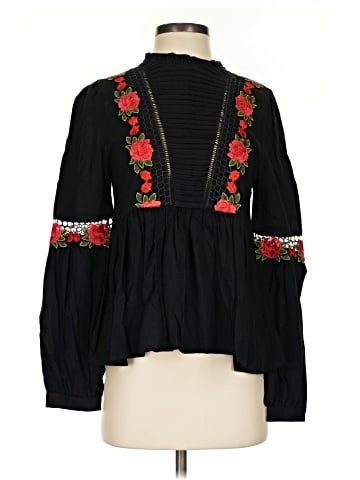 Basil heart Lola Long Sleeve Blouse (view 1)