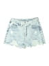 Shein Stars Blue Denim Shorts Size 6 - photo 1