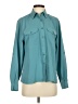Laura Scott 100% Polyester Teal Long Sleeve Blouse Size S - photo 1