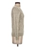 C by Bloomingdales 100% Cashmere Metallic Silver Cashmere Pullover Sweater Size S - photo 4