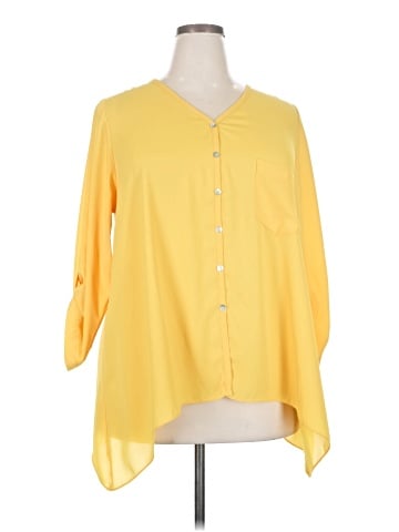 Karen Kane 3/4 Sleeve Blouse (view 1)