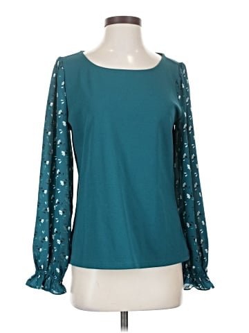 Ann Taylor Factory Long Sleeve Blouse (view 1)