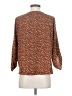 West Kei 100% Polyester Brown 3/4 Sleeve Blouse Size S - photo 2