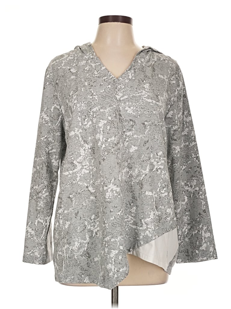 Pre-owned Assorted Brands Poncho In Gray