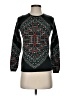 J.Crew 100% Wool Print Black Wool Pullover Sweater Size XS - photo 1