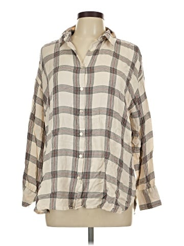 Ann Taylor LOFT Outlet Long Sleeve Button-Down Shirt (view 1)